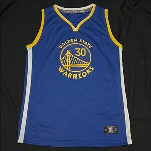 S. Curry #30 Golden State Warriors Blue Jersey Youth XL